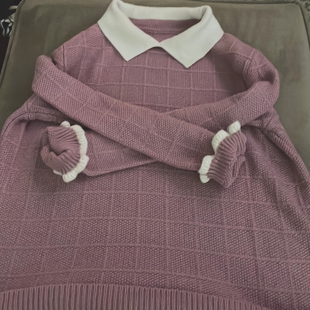 Cotton pink sweater